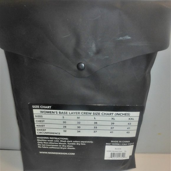 ST5 - NEW Onomis WOMEN'S TOP Size XL Woman's Base Layer Crew Neck Top - Picture 3 of 5